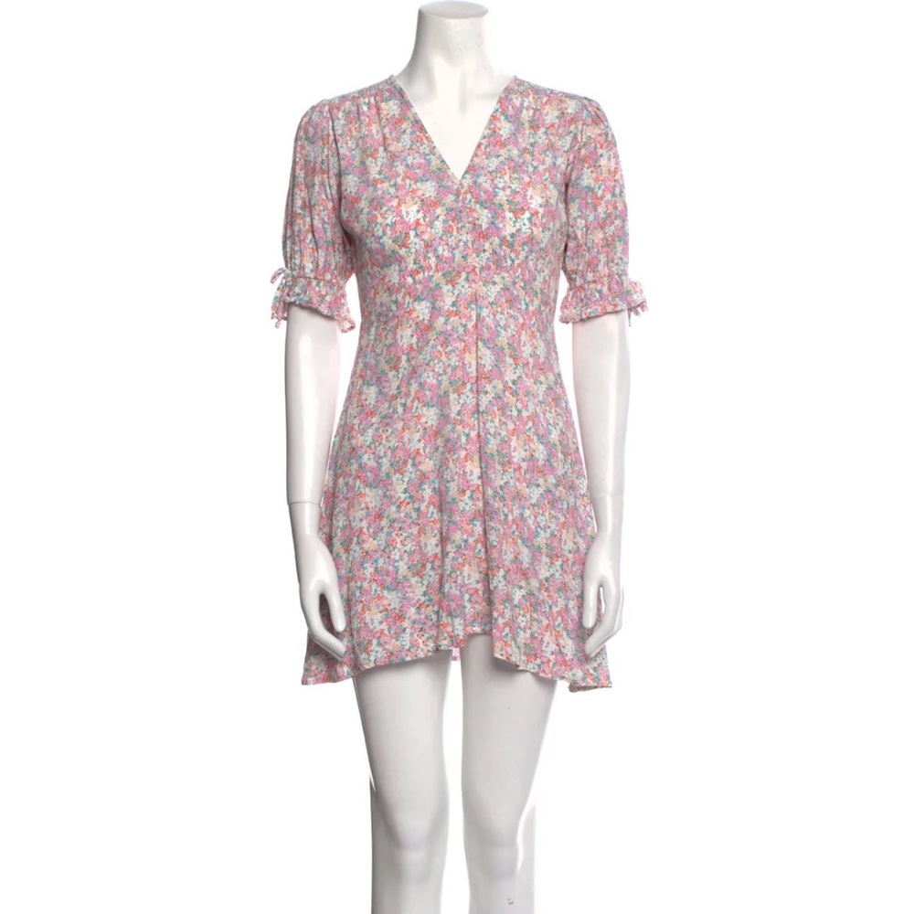 Mini summer floral dress